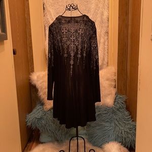 Cross Embellished black jacket